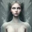 Placeholder: An angel with a beautiful face in a lace night dress, a thin lace dress and a body with designs in the shape of tree leaves on it, anatomical and full body shape with detailed details, the parts of the girl's body can be seen under the dress, a girl with breasts Big, dreamy and artistic painting, full HD 3D painting quality, 4K, 8K