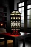 Placeholder: gaming table lamp inspired by palace, modern design,