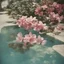 Placeholder: Azalea in a swimming pool, autochrome
