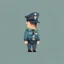 Placeholder: minimalistic character. policeman