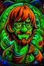 Placeholder: Fractal, psychedelic Shaggy from Scooby Doo