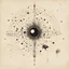Placeholder: Braille language glyphs art, abstract surrealism مسافة و ساعة رملية بقع الوان غيوم متفرقة by Kara Walker and Zdzislaw Beksinski, silkscreened mind-bending illustration; album cover art, asymmetric, vertical morse code dots dashes