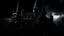 Placeholder: замок з фільмв гаррі потера в темноті і картинка знижнього і верхнього краю переходять в повністю чорний колір гарніше