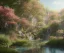 Placeholder: A beautiful paradise garden painting by empyrean, rendered in artstation