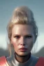 Placeholder: Ultra Realistic retro sci-fi scene, waist up view portrait, blonde woman, sweet young Kim Basinger face, perfect iris, glow eyes, makeup. Saturn background, Retro sci-fi style, helmet, tight latex coat, fog, rain, soft color, highly detailed, unreal engine 5, ray tracing, RTX, lumen lighting, ultra detail, volumetric lighting, 3d, finely drawn, high definition, high resolution.