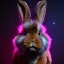 Placeholder: galaxies, spirals, space, nebulae, stars, smoke, iridescent, intricate detail, in the shape of a rabbit, fur on color diamond, octane render, 8k, --q 2 --ar 2:3 --uplight