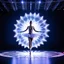 Placeholder: a recursive 3d fractal mocap graphic balerina in stage with lights