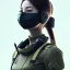 Placeholder: mdjrny-v4 style, knollingcase, girl wearing tactical gear | | very very anime!!!, fine - face, audrey plaza, realistic shaded perfect face, fine details. anime. realistic shaded lighting by ilya kuvshinov katsuhiro otomo ghost - in - the - shell, magali villeneuve, artgerm, jeremy lipkin and michael garmash and rob rey