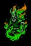 Placeholder: viking green flames