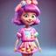 Placeholder: candy girl teenager, stylized 3d. pixar, cartoon