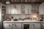 Placeholder: rustic shabby chic kitchen simple, calm atmosphere night