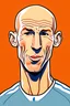 Placeholder: Arjen Robben Dutch football player cartoon 2d