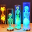 Placeholder: Futuristic Neon crystal skeleton samurai smoke glass fire water