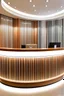 Placeholder: Circular reception desk