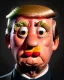 Placeholder: Waist up Portrait, Donald trump muppet, Sesame Street style, retro style, photo studio, unreal engine 5, god lights, ray tracing, RTX, lumen lighting, ultra detail, volumetric lighting, 3d.