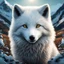 Placeholder: one single arctic fox I centered | symmetrical | key visual | intricate | highly detailed | iconic | precise lineart | vibrant and natural all round colors | comprehensive cinematic | very high resolution | sharp focus | poster | no watermarks I image to fit within the square