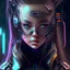 Placeholder: Girl cyber 3D