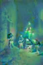 Placeholder: Night vision camera capturing a group of spectral entities