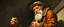 Placeholder: master oil painting by Rembrandt, klondyke gold digger