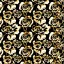 Placeholder: black brown grey cream and gold Roses and orchids art nouveau