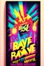 Placeholder: nostalgic Blast from the Past rave party poster cheerfull disney abstract