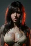 Placeholder: Ultra Realistic image, 25 years old brunette woman, Madrid, portrait, small stature, too small chest, yakuza body tattoo, vibrant color, highly detailed, art stations, concept art, smooth, unreal engine 5, god rays, ray tracing, RTX, lumen lighting, ultra detail, volumetric lighting.