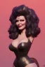 Placeholder: Rita Hayworth as evil queen in black leather, busty, cleavage, curvy, angry, stern look. character design by cory loftis, fenghua zhong, ryohei hase, ismail inceoglu and ruan jia. unreal engine 5, artistic lighting, highly detailed, photorealistic, fantasy