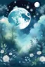 Placeholder: This digital graphic is perfect for your DIY projects and creative ideas! It features a beautiful sky with the atmosphere of the moon and light shining through the plants.