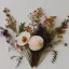 Placeholder: delicate arrangement of pressed flowers, beautiful composition, aesthetic layout