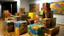 Placeholder: Create an imaginative landscape known as the "Land of Boxes and Puzzles," where giant, intricately designed boxes and puzzles dominate the scenery.