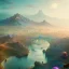 Placeholder: Caineghis, lisa frank fantasy, detailed matte painting, mystical colors, Golden hour, beeple, neon pastel color palette, beautiful colorful interesting detailed storybook fantasy