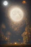 Placeholder: abstract, Moon in a dwarven mine underground