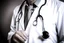 Placeholder: doctora médico con ostetoscopio; fotografía real