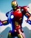 Placeholder: Fat ironman with red hair, magnificent, majestic, Realistic photography, incredibly detailed, ultra high resolution, 8k, complex 3d render, cinema 4d, all body