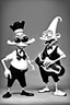 Placeholder: Ren & Stimpy black and white minstrels.