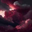 Placeholder: burgundy clouds