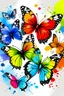 Placeholder: Paint with color and drawing butterflies