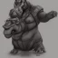 Placeholder: D&D, Giff, Fantasy, Hippo, Anthropomorphic, portrait