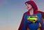 Placeholder: A parrot dressed like Supergirl.