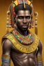 Placeholder: african portrait, ancient egypt, zulu, scaffolding, high detail