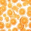 Placeholder: orange in water drops, transparent background