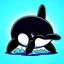 Placeholder: A cute orca, killer whale, avatar