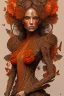 Placeholder: female, brown and orange tones, insanely detailed and intricate, hypermaximalist, elegant, ornate, hyper realistic, super detailed, by Pyke Koch