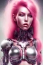 Placeholder: cyborg, pink hair, sexy, perfekt, real, dream