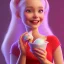 Placeholder: cute, adorable, smiling girl eating ice cream, candies flying all around her, Pixar, disnet, cinema lighting, gaming, 8k, magic, love --q 1 --v 4