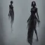 Placeholder: dark elegant dress shadow woman, powerful, creepy, matter, majestic, flow, illustration, concept art, by Greg Rutkowski, Sung Choi, Mitchell Mohrhauser, Maciej Kuciara, Johnson Ting