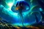 Placeholder: Alien forest with an umbrella made from a jellyfish, photorealistic, Detailed Matte Painting, Deep Colour, Fantastical, Intricate Detail, sunshine, blue sky