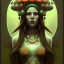 Placeholder: Mushroom shaman, art nouveau, portrait