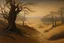 Placeholder: A brown savanna covered in sand painted by Caspar David Friedrich
