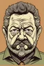 Placeholder: Drawing of Brazilian President Lula with a bad face